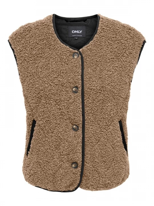 Foto van product ONLY Bodywarmer 'Ines' lichtbruin