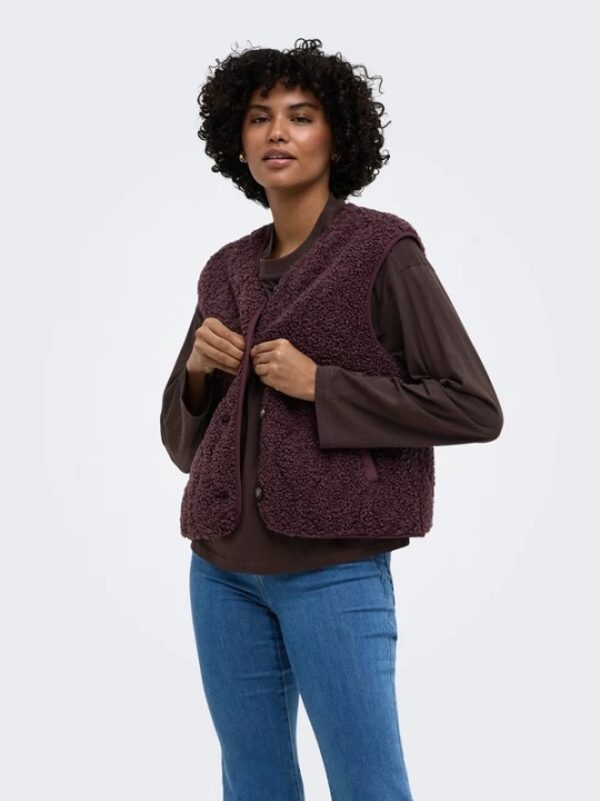 Foto van product ONLY Bodywarmer 'ONLInes' bordeaux