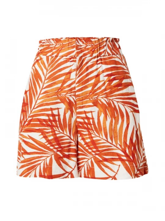 Foto van product ONLY Broek 'LISA' oranje / wit