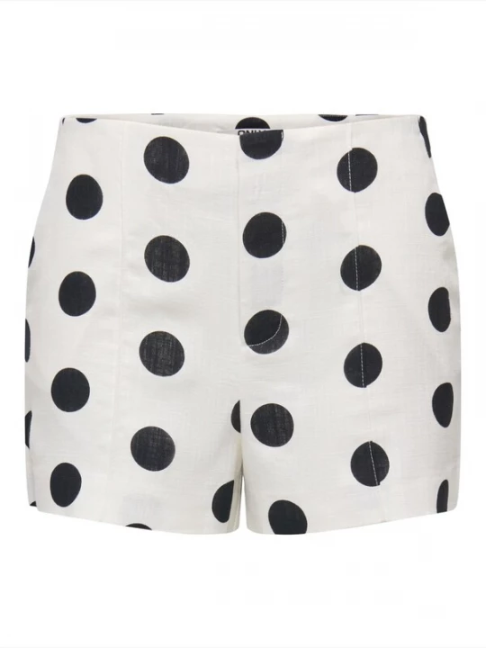 Foto van product ONLY Broek 'ONLViesta' zwart / offwhite