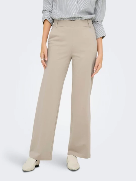 Foto van product ONLY Broek 'poptrash' beige