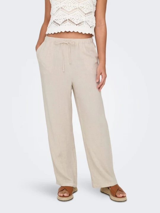 Foto van product ONLY Broek 'Siesta' beige