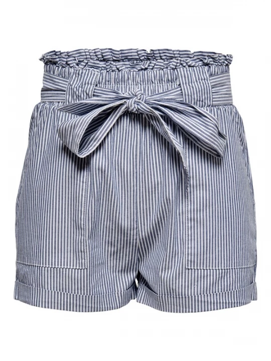 Foto van product ONLY Broek 'Smilla' duifblauw / wit
