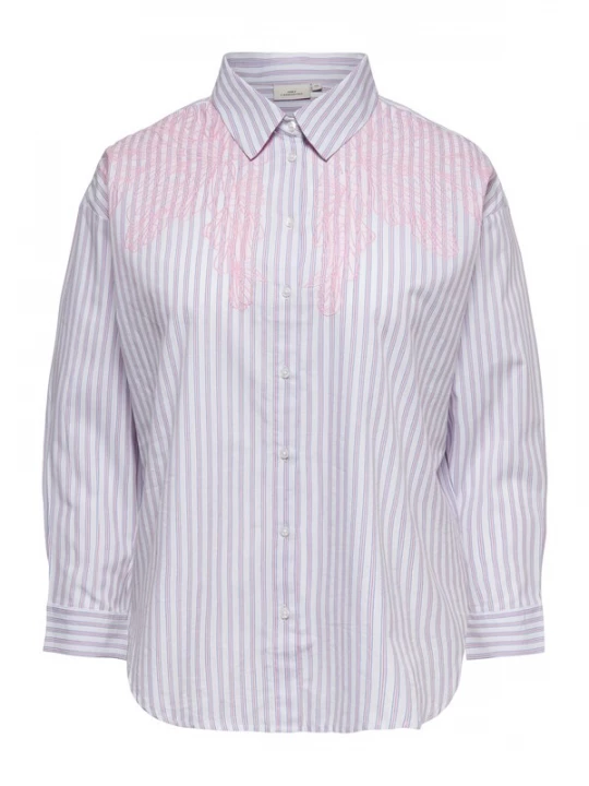 Foto van product ONLY Carmakoma Blouse 'CARLIAH' azuur / rosa / wit