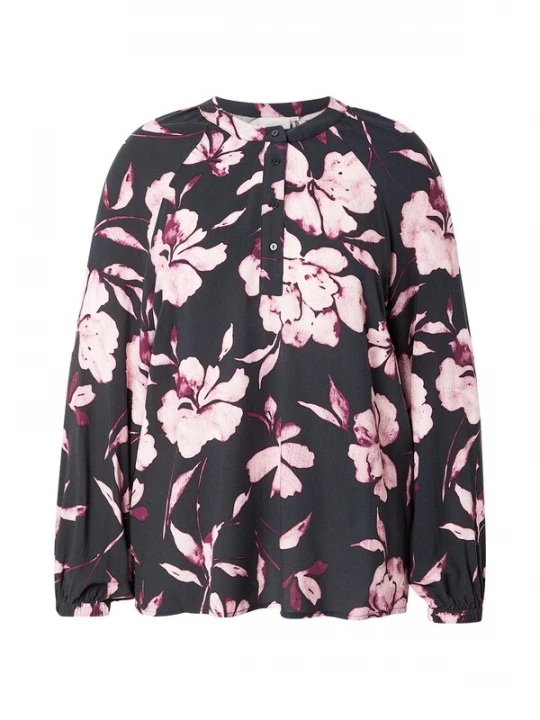 Foto van product ONLY Carmakoma Blouse 'CARLinka' pink / zwart / wit
