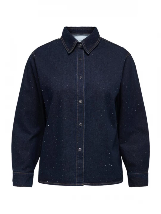 Foto van product ONLY Carmakoma Blouse 'CARMaggie' donkerblauw