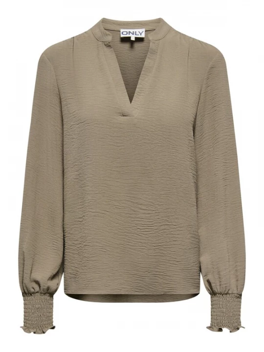 Foto van product ONLY Carmakoma Blouse 'CARMetta' bruin gemêleerd