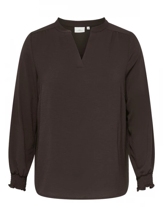 Foto van product ONLY Carmakoma Blouse 'CARMetta' chocoladebruin