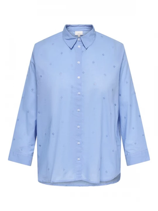 Foto van product ONLY Carmakoma Blouse 'CARNew Grace Julia' lichtblauw