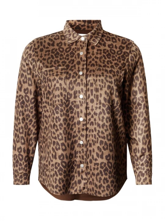 Foto van product ONLY Carmakoma Blouse 'CARTIKI' bruin / zwart