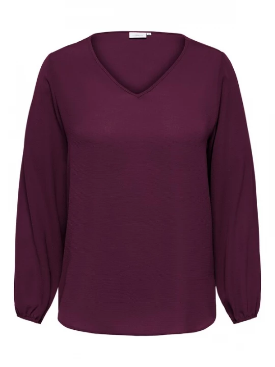 Foto van product ONLY Carmakoma Blouse 'CARVica' wijnrood