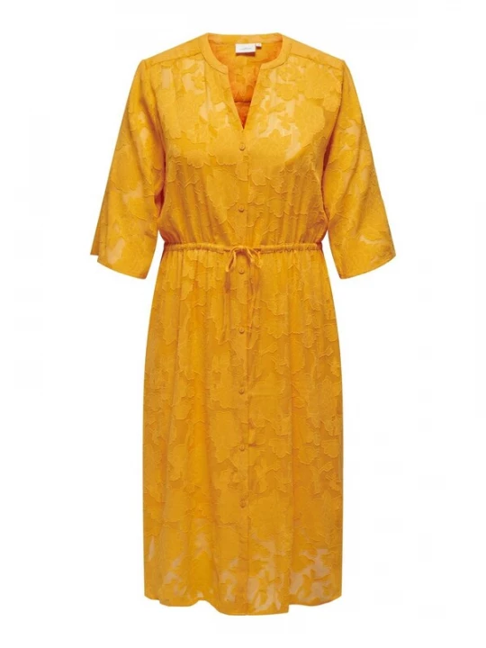 Foto van product ONLY Carmakoma Blousejurk 'DELLAVINE' curry