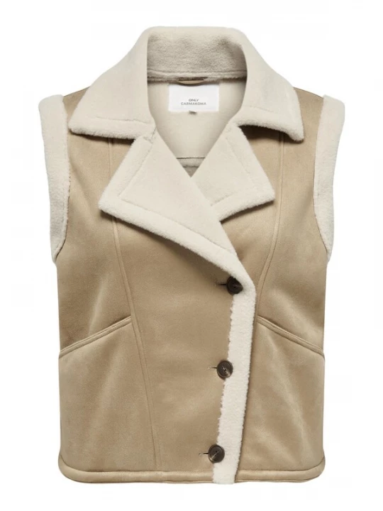 Foto van product ONLY Carmakoma Bodywarmer beige
