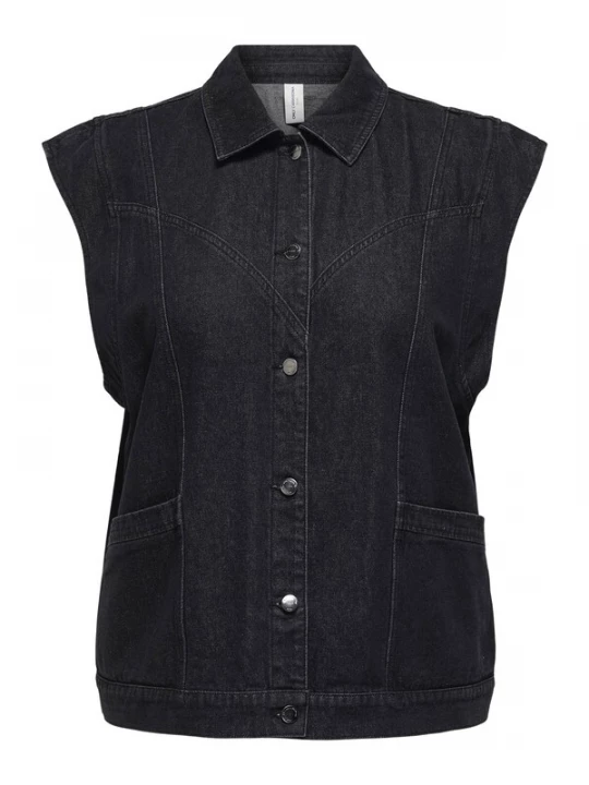 Foto van product ONLY Carmakoma Bodywarmer 'CARKennedy' black denim