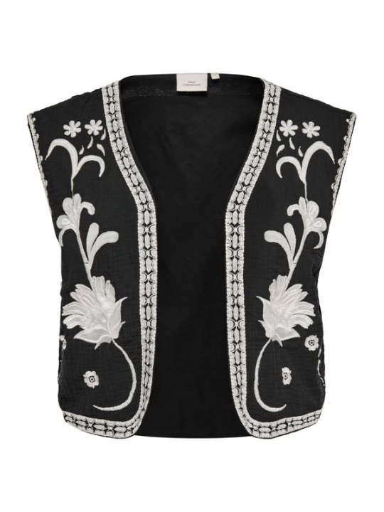Foto van product ONLY Carmakoma Bodywarmer 'CARThyra' zwart / wit