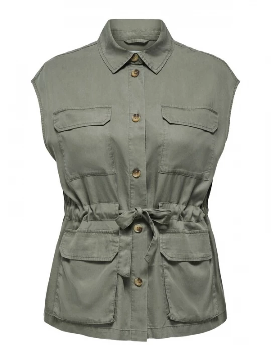 Foto van product ONLY Carmakoma Bodywarmer 'CARZanzi' lichtgroen