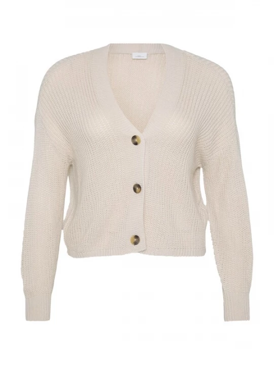 Foto van product ONLY Carmakoma Gebreid vest 'CARCarol Nice' stone grey