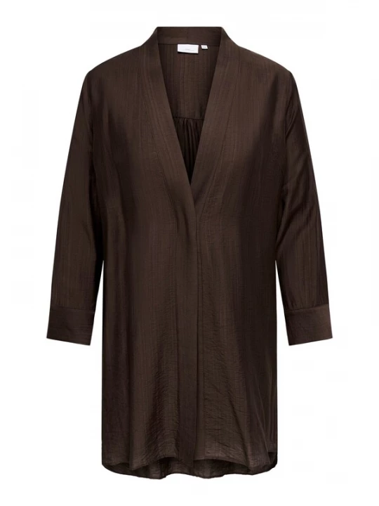 Foto van product ONLY Carmakoma Gebreid vest 'CARJOANNA' bruin