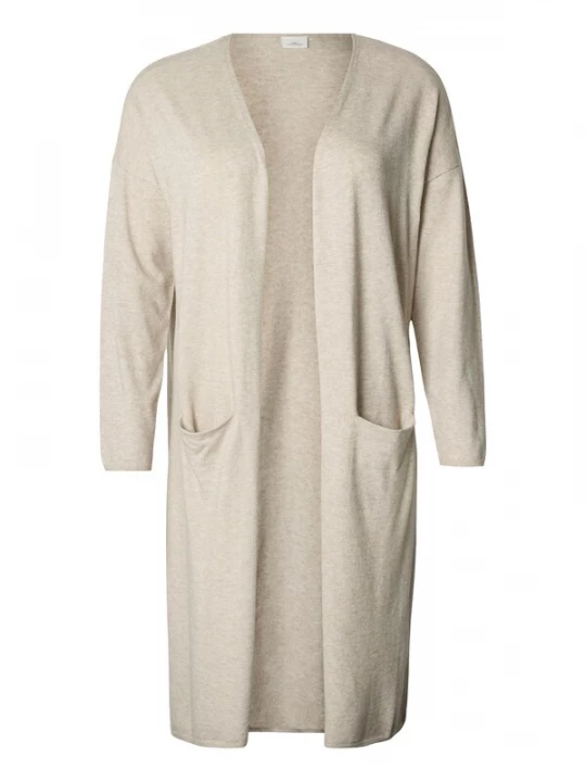 Foto van product ONLY Carmakoma Gebreid vest 'CARNew Esly' taupe