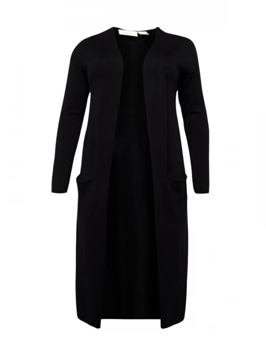 Foto van product ONLY Carmakoma Gebreid vest 'CARNew Esly' zwart