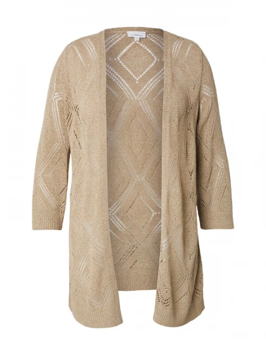 Foto van product ONLY Carmakoma Gebreid vest 'CARPAMELA' beige