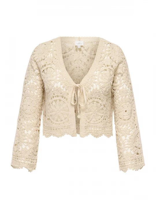 Foto van product ONLY Carmakoma Gebreid vest 'CARWATERLY' beige