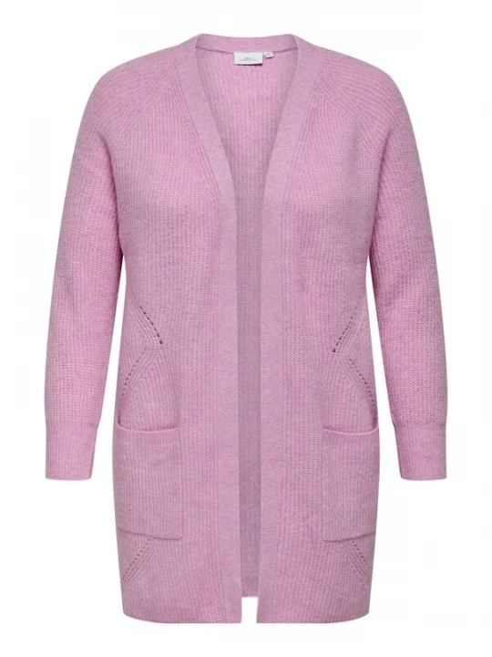 Foto van product ONLY Carmakoma Gebreid vest 'CARWhitney' purper