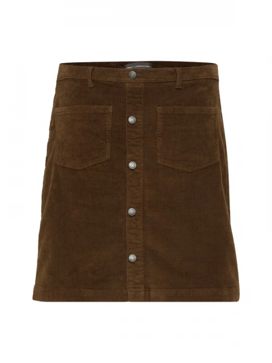Foto van product ONLY Carmakoma Rok 'AMAZING' bruin