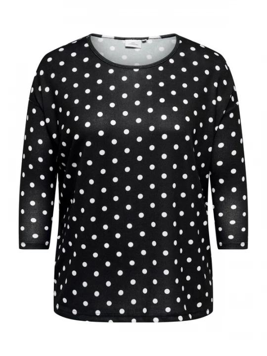 Foto van product ONLY Carmakoma Shirt 'CARALBA' zwart / wit