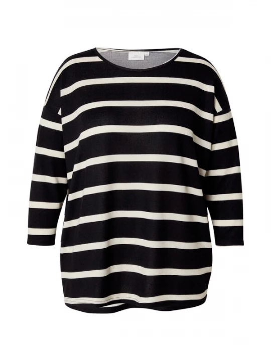 Foto van product ONLY Carmakoma Shirt 'CARAlba' zwart / wit