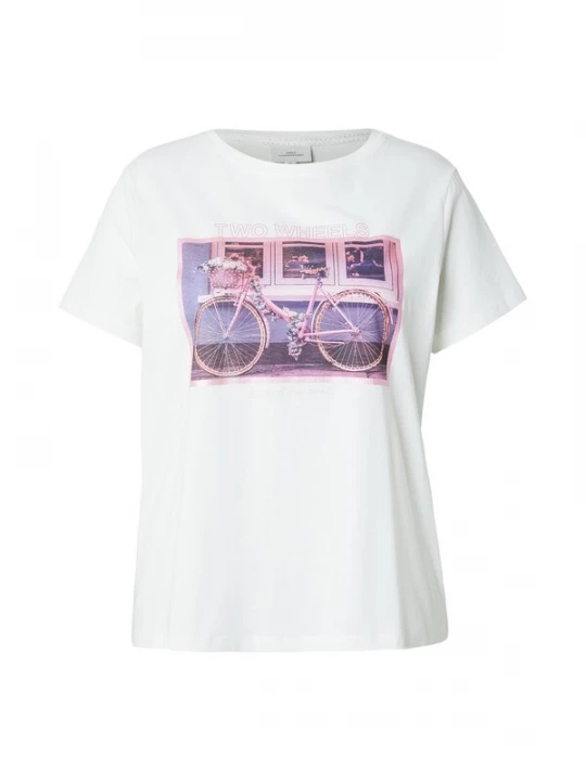 Foto van product ONLY Carmakoma Shirt 'CARCRUZ' crème / mauve / rosé / zilver