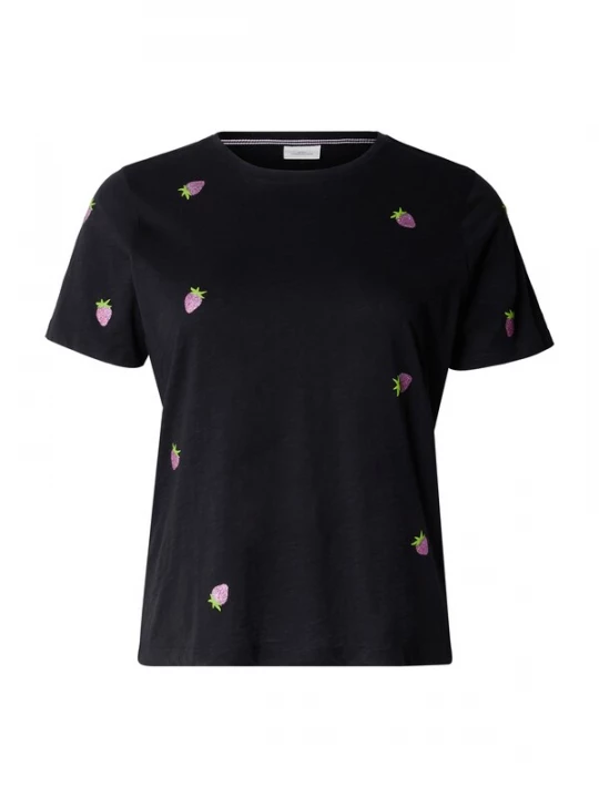 Foto van product ONLY Carmakoma Shirt 'CARKITA' lichtgroen / rosa / zwart