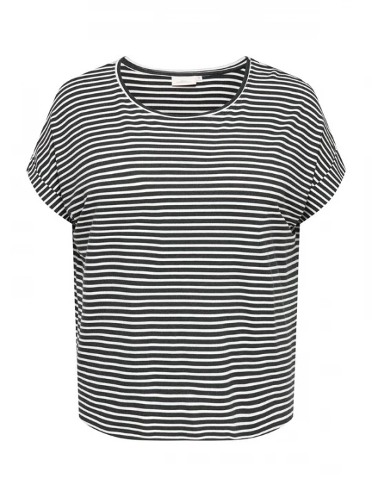 Foto van product ONLY Carmakoma Shirt 'CARMOSTER' nachtblauw / wit