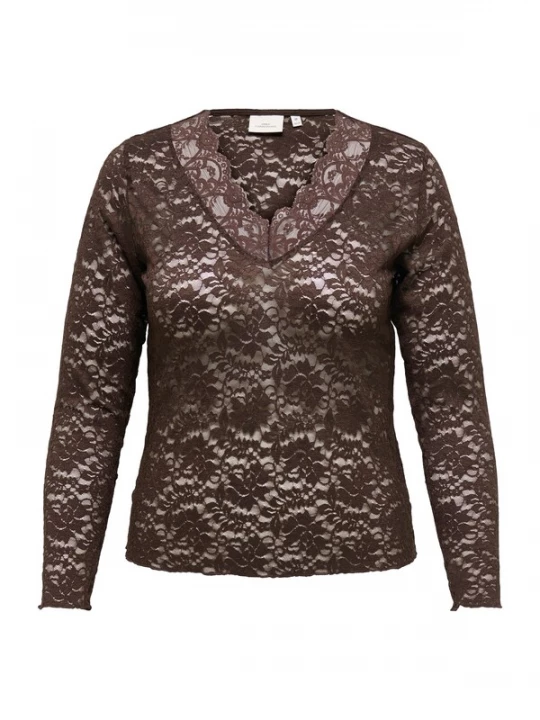 Foto van product ONLY Carmakoma Shirt 'CARNIKKA' bruin