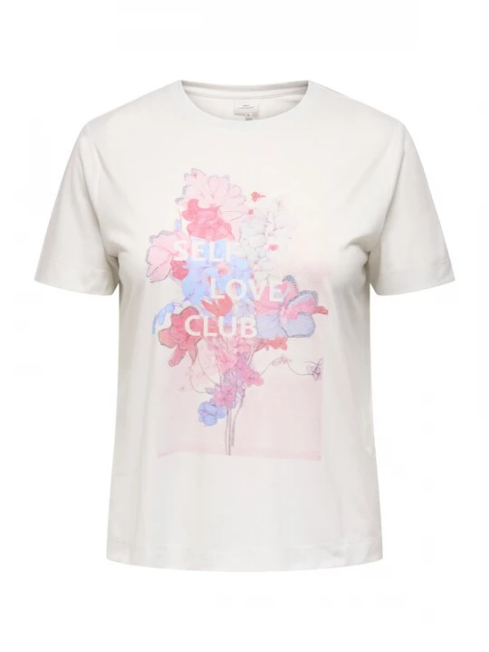 Foto van product ONLY Carmakoma Shirt 'CARNiko' lichtblauw / rosa / wit