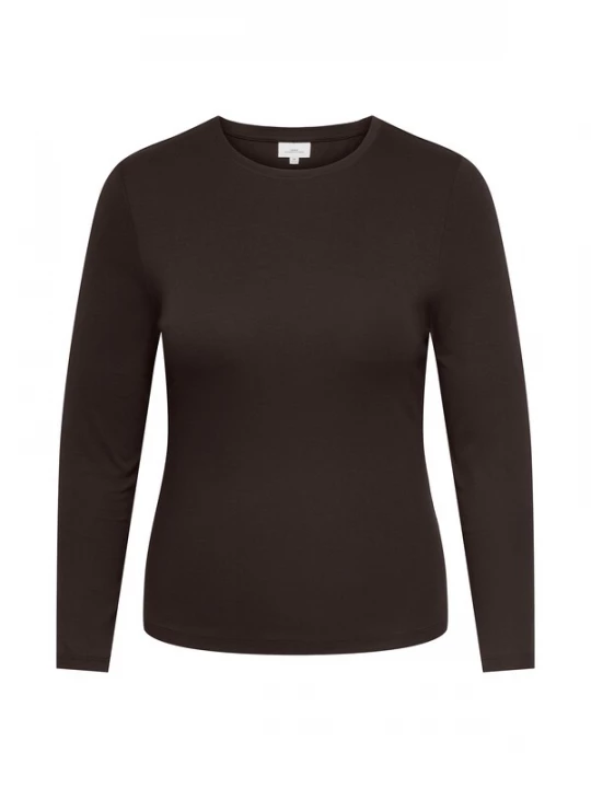 Foto van product ONLY Carmakoma Shirt 'CARRiley' donkerbruin