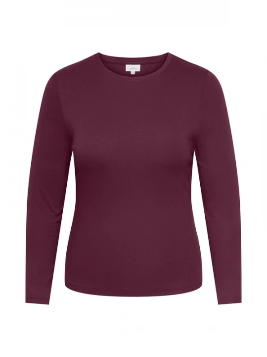 Foto van product ONLY Carmakoma Shirt 'CARRILEY' wijnrood