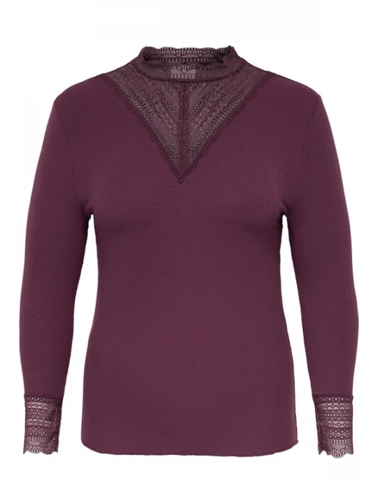 Foto van product ONLY Carmakoma Shirt 'CARTilde' wijnrood