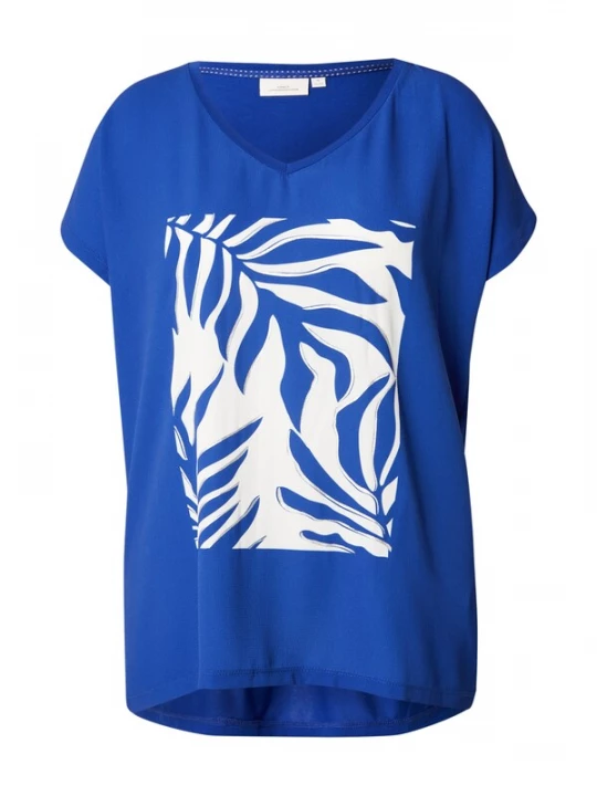 Foto van product ONLY Carmakoma Shirt 'CARVIGGA' kobaltblauw / wit