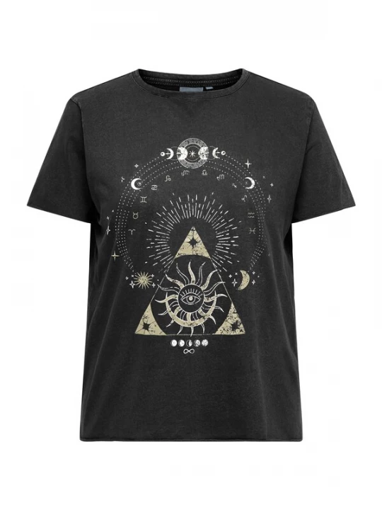 Foto van product ONLY Carmakoma Shirt goud / zwart
