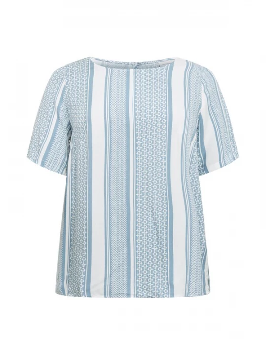 Foto van product ONLY Carmakoma Shirt 'MARRAKESH' opaal / wit