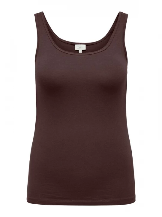 Foto van product ONLY Carmakoma Top 'CARTIME' chocoladebruin