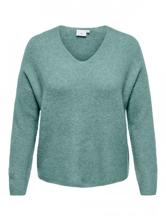 Foto van product ONLY Carmakoma Trui 'CARCamilla' turquoise