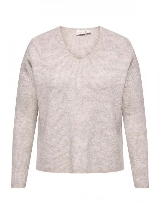 Foto van product ONLY Carmakoma Trui stone grey