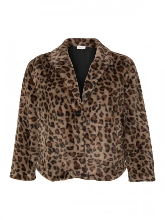 Foto van product ONLY Carmakoma Tussenjas 'CARMERLIT' beige / bruin / zwart
