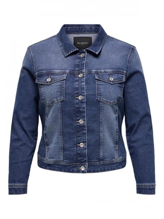 Foto van product ONLY Carmakoma Tussenjas 'CARWesta' blauw denim