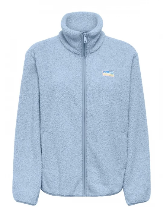 Foto van product ONLY Fleece jas 'ONLEVA' lichtblauw