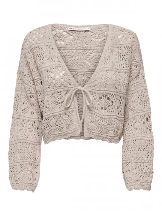 Foto van product ONLY Gebreid vest 'Beach' taupe