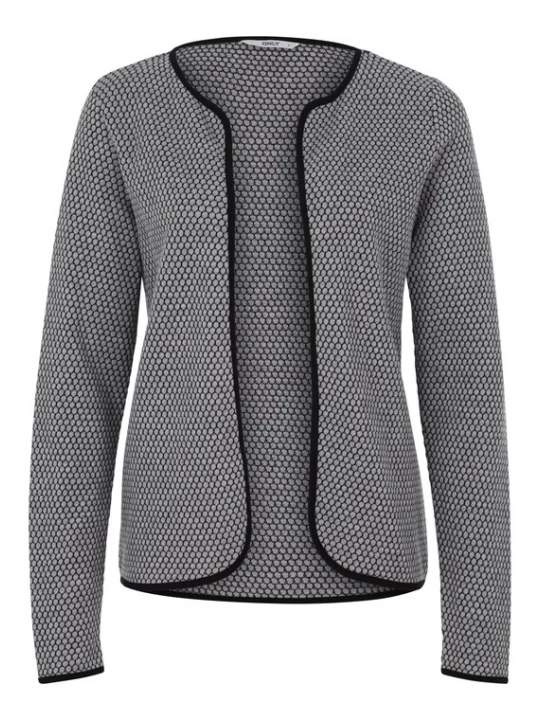 Foto van product ONLY Gebreid vest grijs / zwart