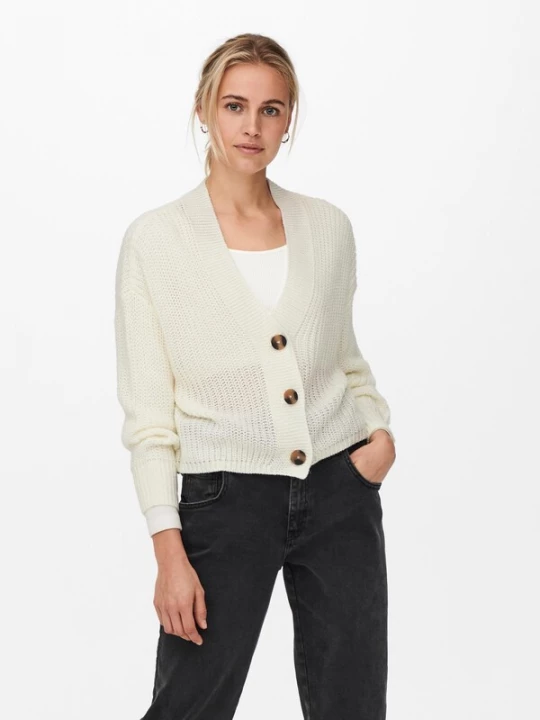 Foto van product ONLY Gebreid vest 'ONLCarol' wit